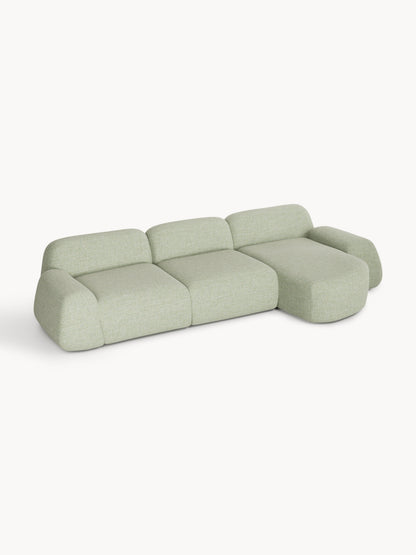Wolke Modular Corner Sofa, Bouclé, 4-Seater