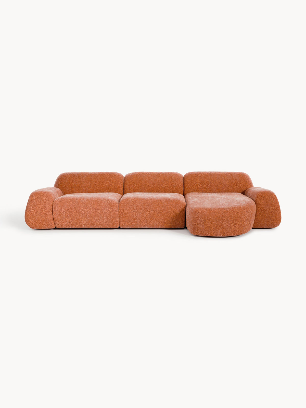 Wolke Modular Corner Sofa, Teddy, 4-Seater