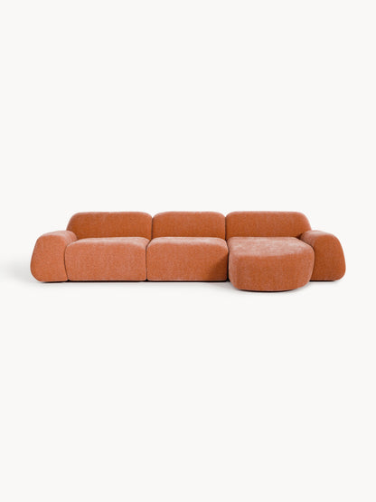 Wolke Modular Corner Sofa, Teddy, 4-Seater