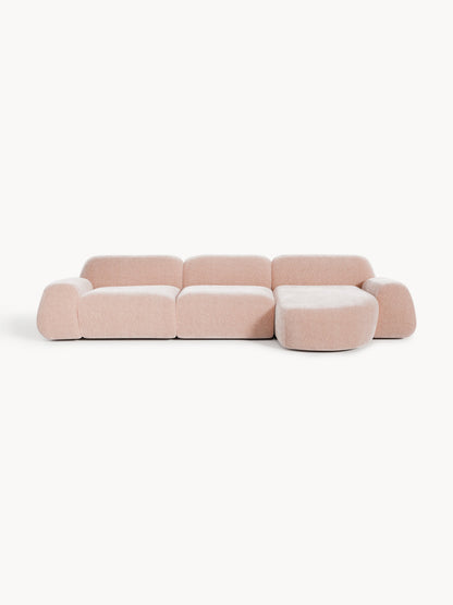 Wolke Modular Corner Sofa, Teddy, 4-Seater