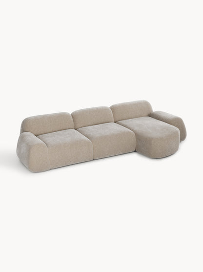 Wolke Modular Corner Sofa, Teddy, 4-Seater