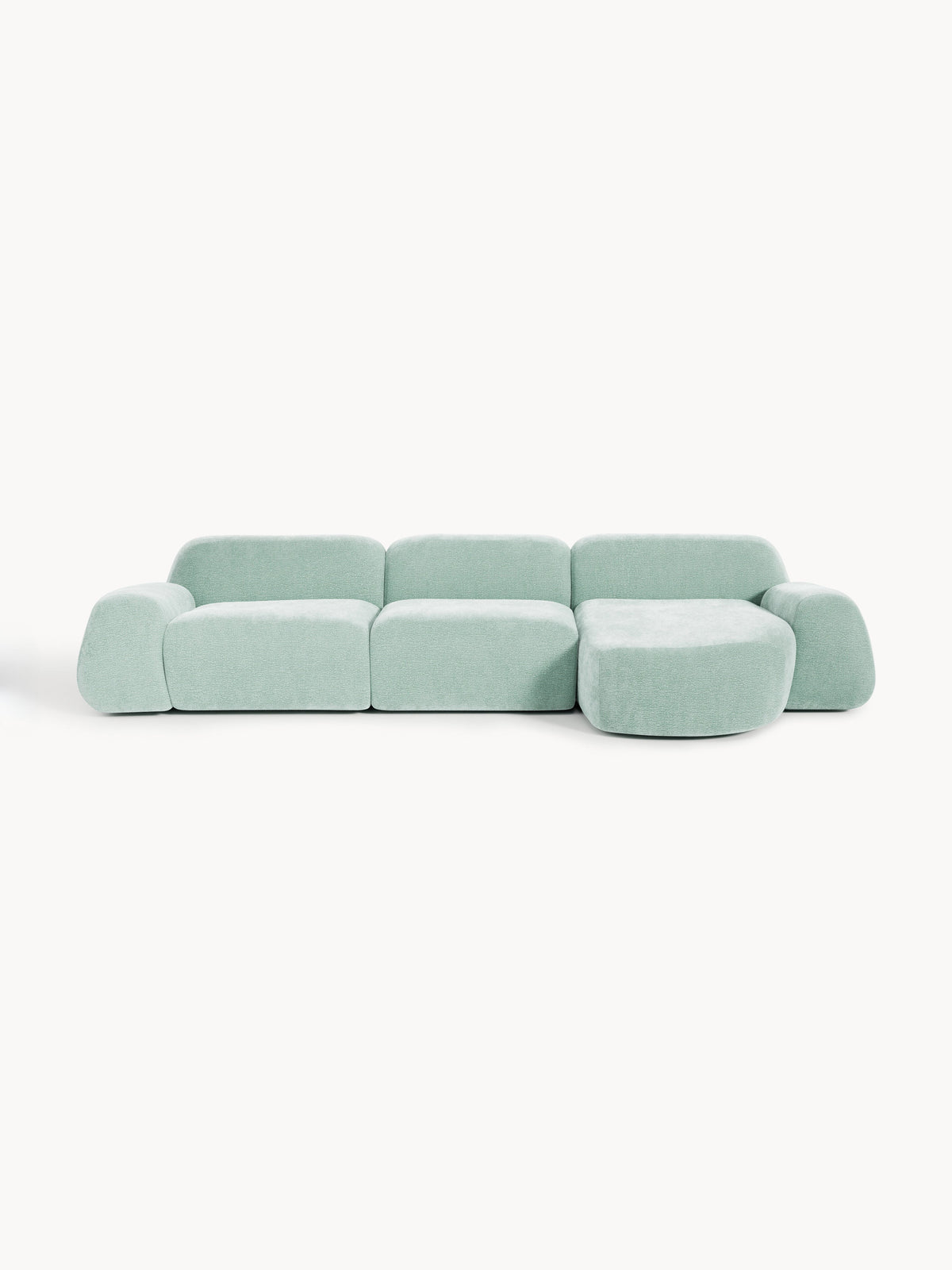 Wolke Modular Corner Sofa, Teddy, 4-Seater