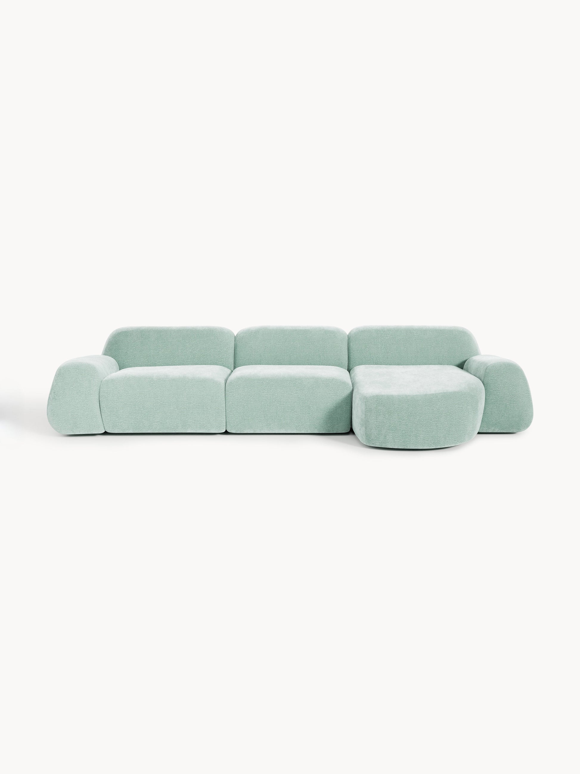 Wolke Modular Corner Sofa, Teddy, 4-Seater