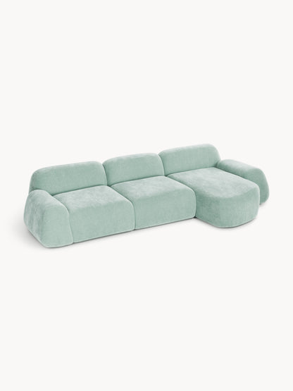 Wolke Modular Corner Sofa, Teddy, 4-Seater