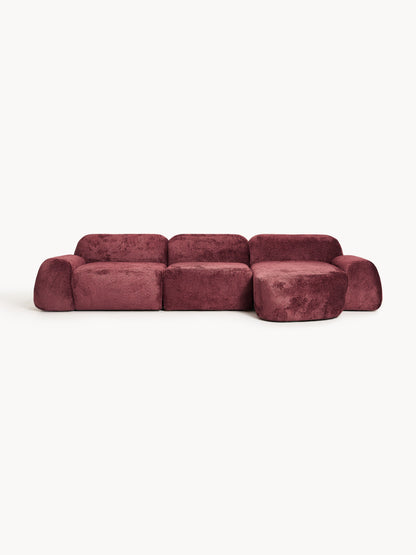 Wolke Modular Corner Sofa, Teddy Bouclé, 4-Seater
