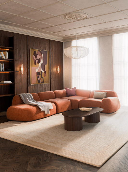 Wolke Modular Corner Sofa with Chaise Longue, XL