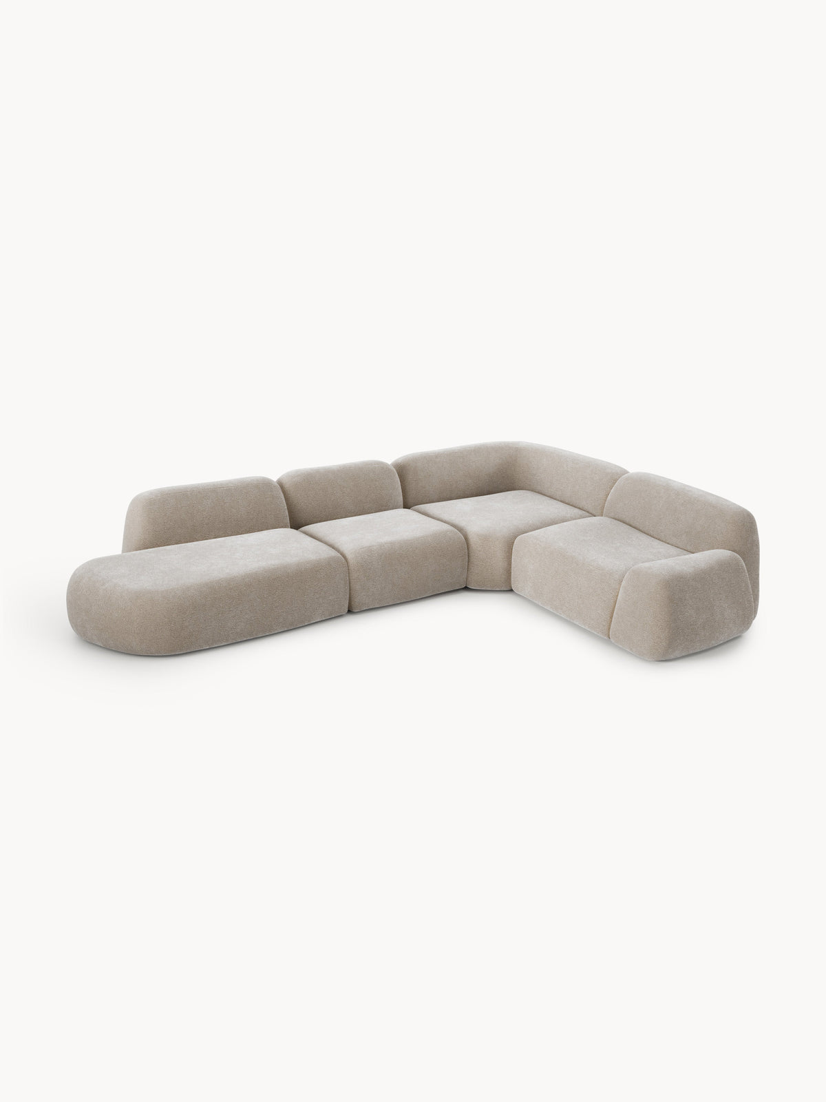 Wolke Modular Corner Sofa with Chaise Longue, XL