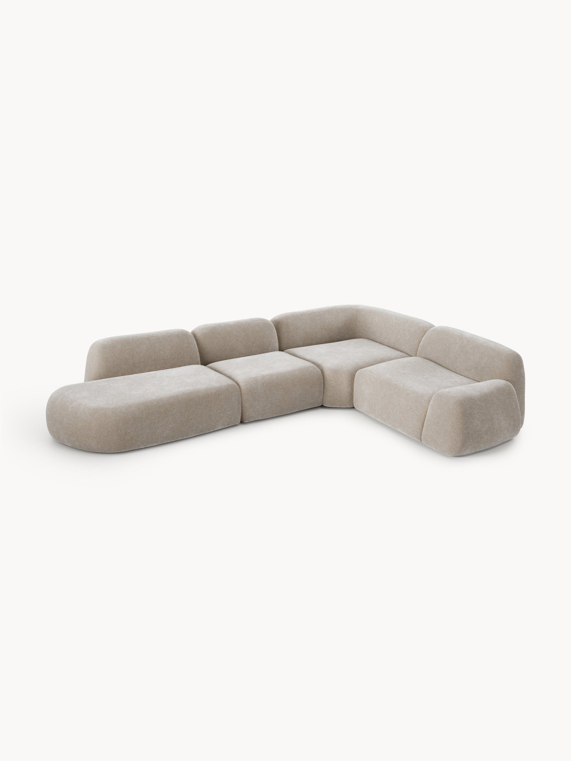 Wolke Modular Corner Sofa with Chaise Longue, XL