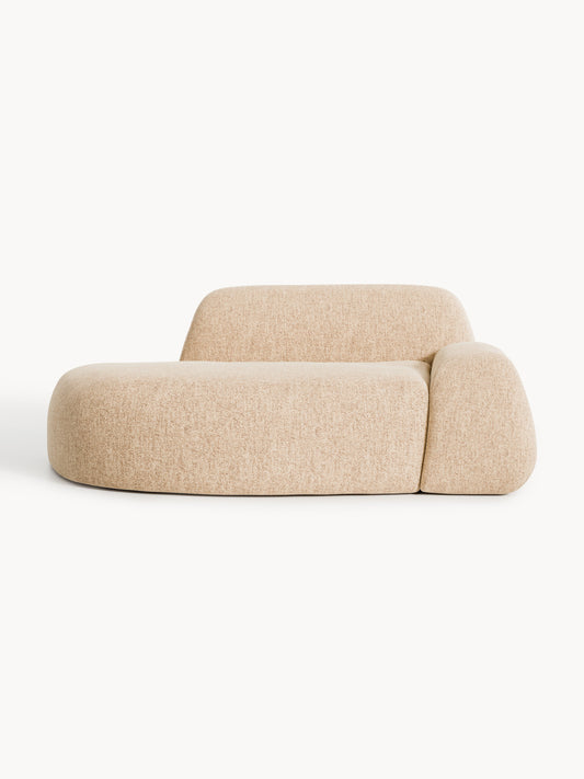Wolke Sofa (2-Seater) in Bouclé with Chaise Longue