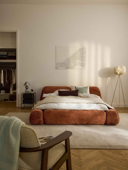 Wolke Teddy Bouclé Upholstered Bed